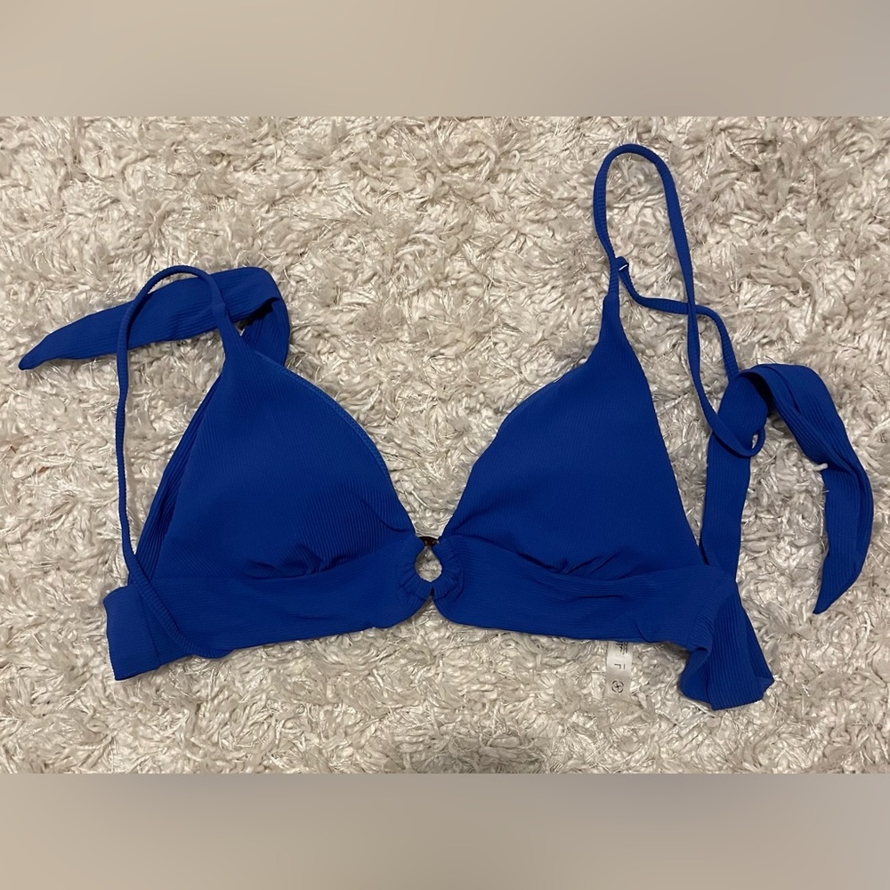 Blue Bikini Swimwear with Adjustable Straps